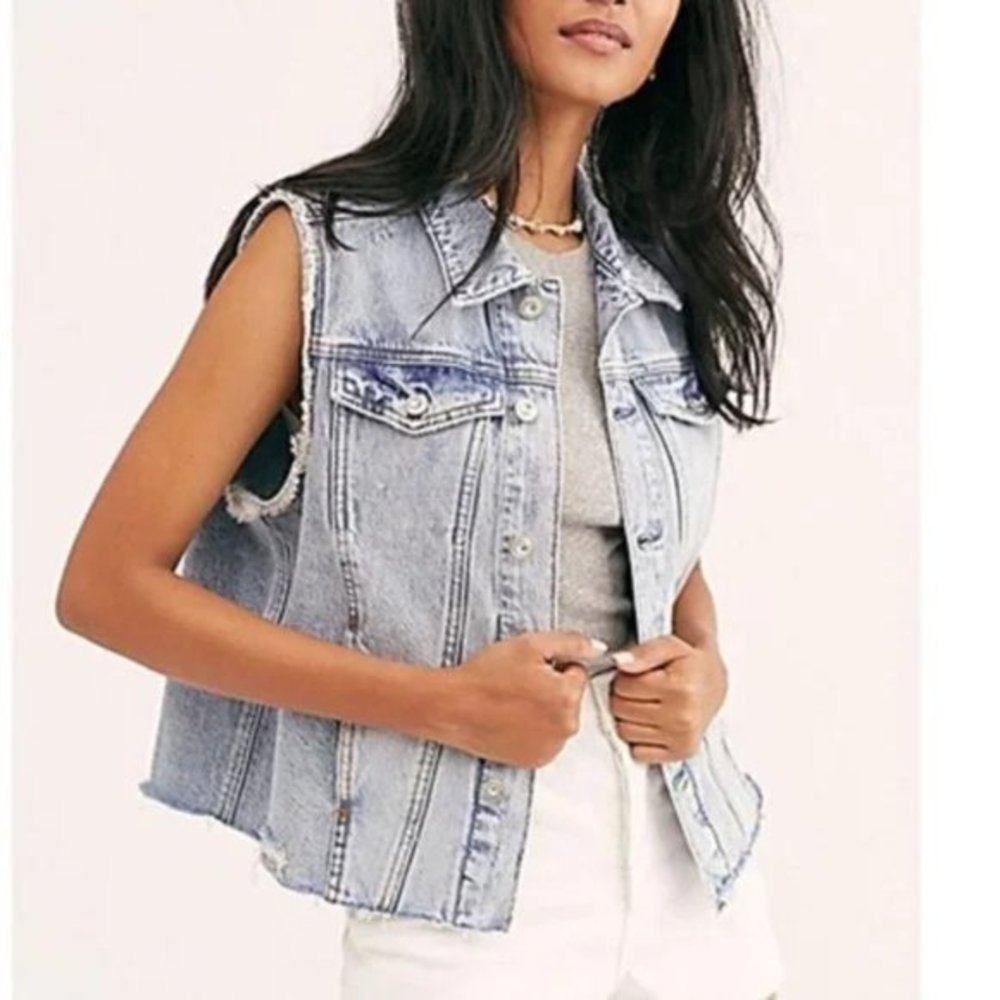 NWOT Free People Zoe Vest. L